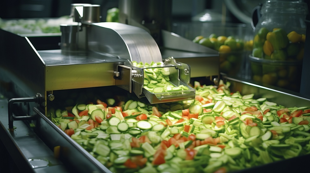 Disinfection of production lines in the food industry